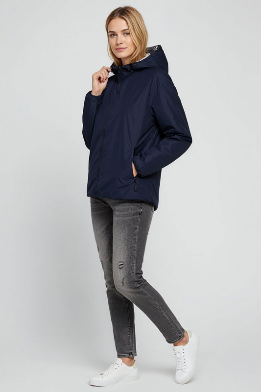 Veste reversible jacket bleu silver Only pour femme