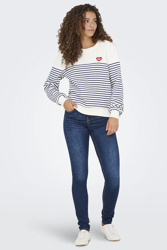 Pull marinière pour femme