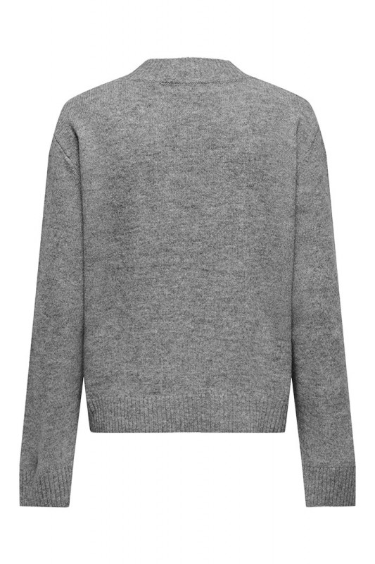 Pull gris JDY en polyester, elasthanne et acrylique
