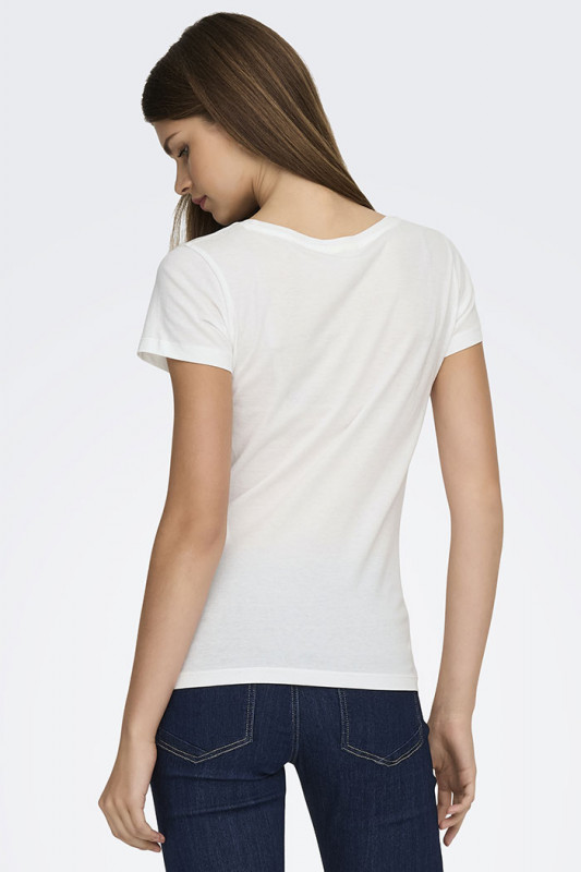 T-shirt en coton blanc