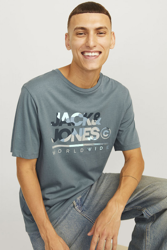 T-shirt manches courtes avec logo floqué