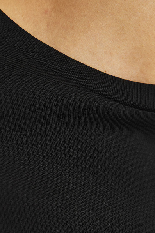 T-shirt col rond noir