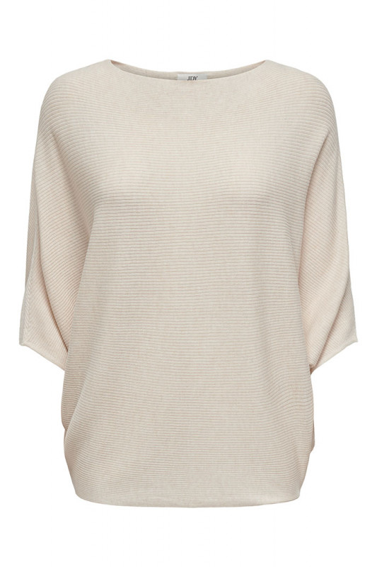 Pull New behave col bateau beige clair col bateau JDY
