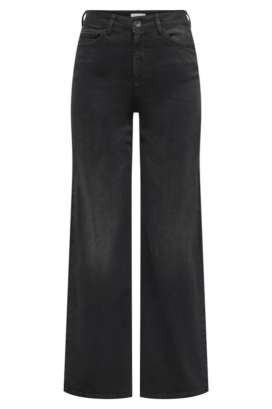 Jeans Felina coupe ample black denim femme coton mélangé