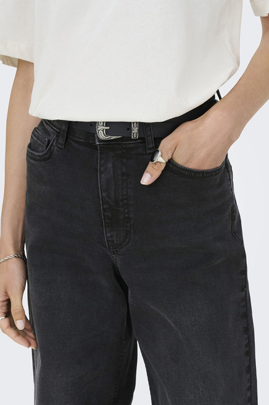 Jeans Felina coupe ample black denim femme JDY