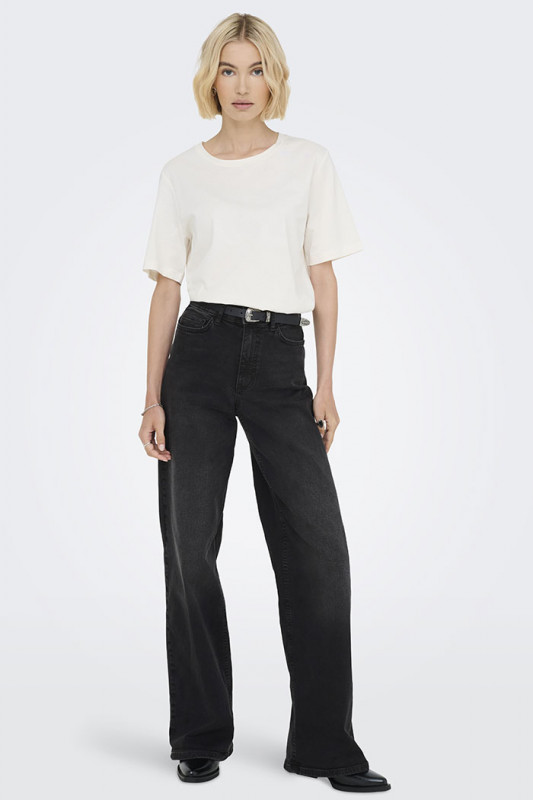 Jeans Felina coupe ample black denim femme