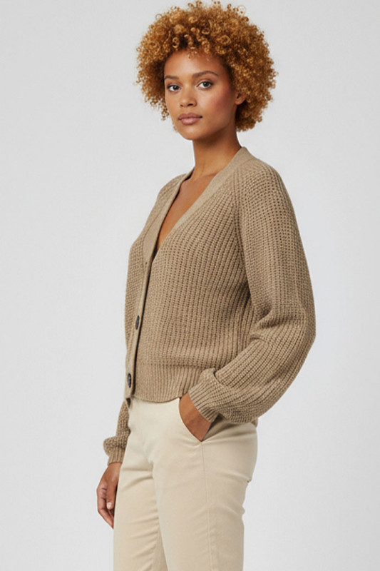Cardigan June noisette femme JDY