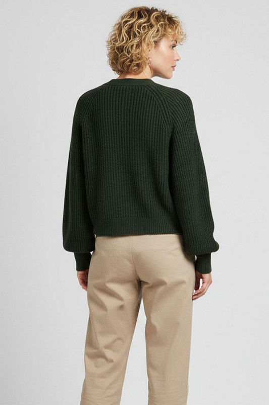 Cardigan June vert foncé