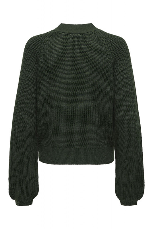 Cardigan June vert foncé JDY manches longues