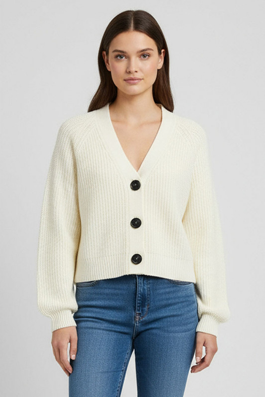 Cardigan June beige clair femme