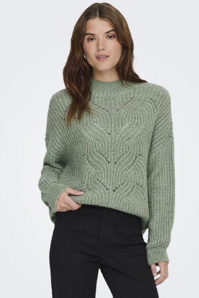 Pull en maille Rubine vert d'eau only