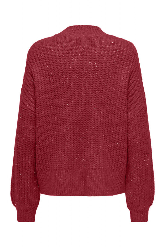 Pull en maille Rubine rouge only femme