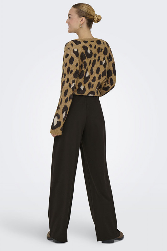 Pantalon ample Geggo chocolat