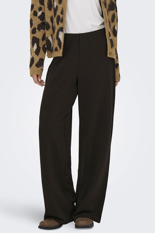 Pantalon ample Geggo chocolat femme