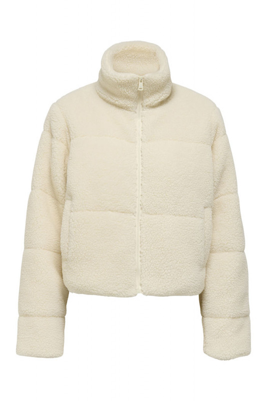 Blouson sherpa Sandra beige clair Only