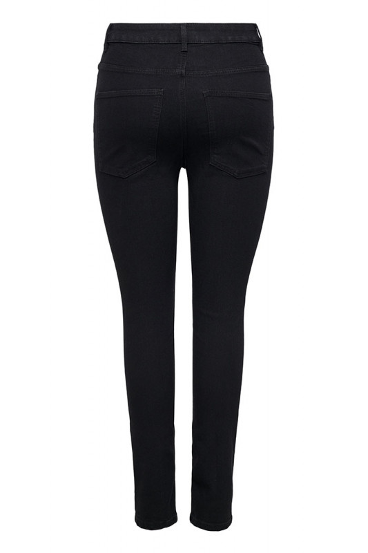 Jeans Iconic skinny noir taille haute femme Only