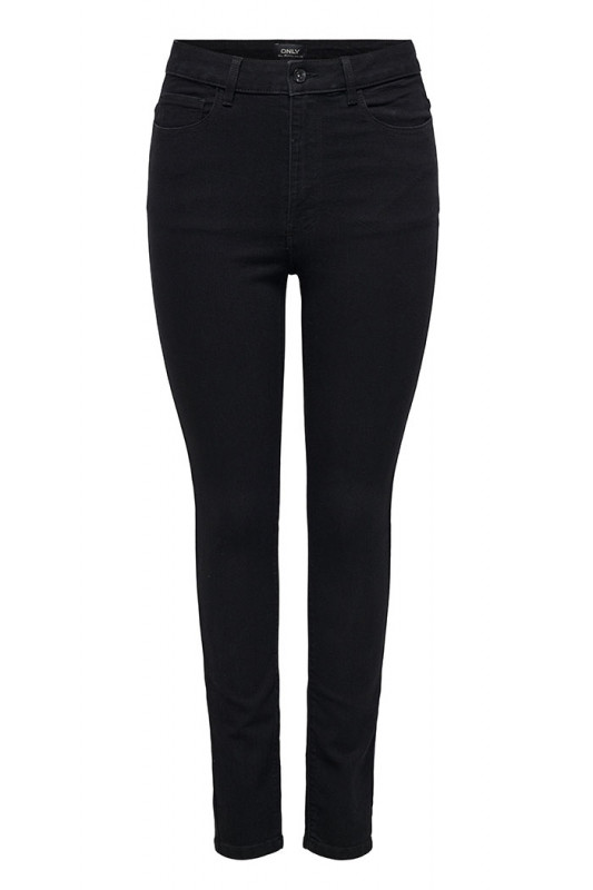 Jeans Iconic skinny noir femme taille haute