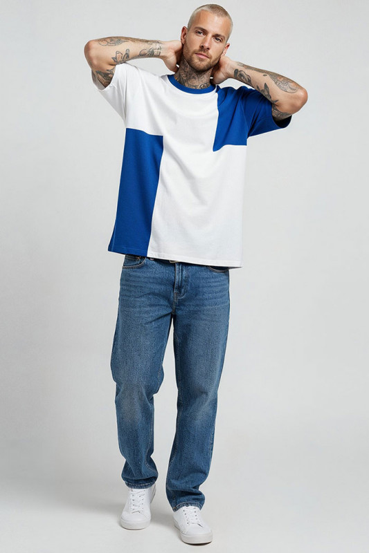 Jeans Halex Orginal blue denim Baggy homme jack & jones