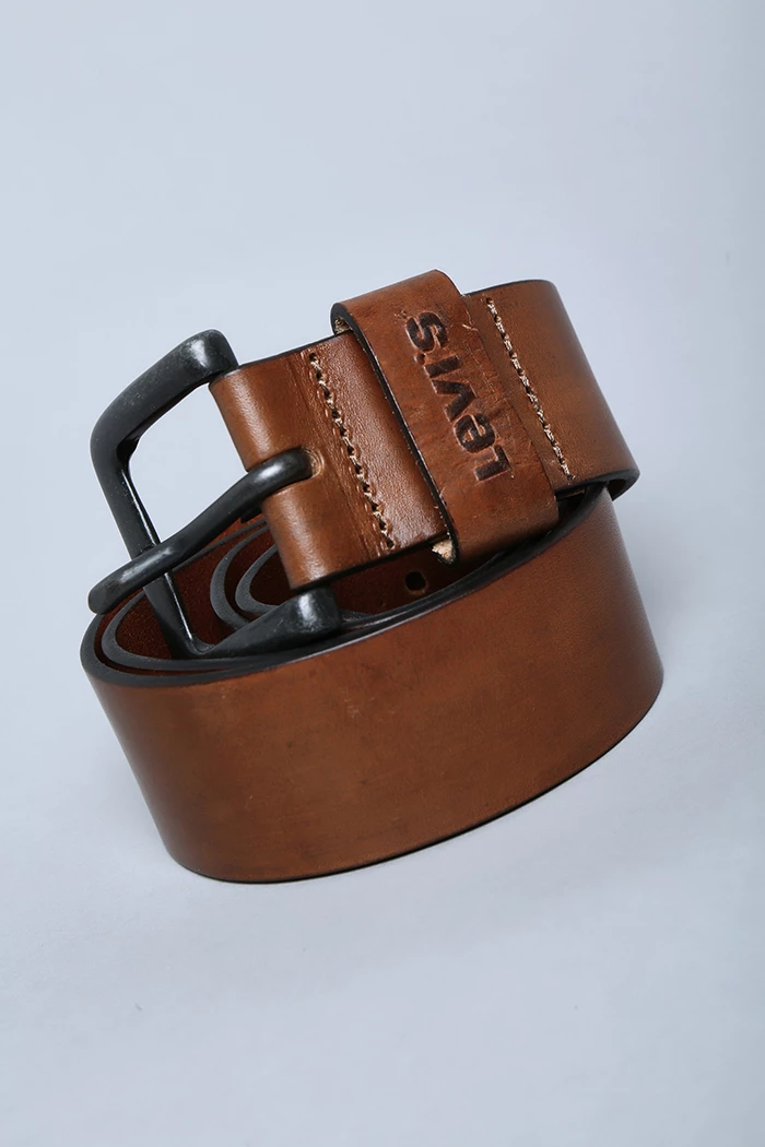 Ceinture en cuir marron Levi's | Destock Jeans
