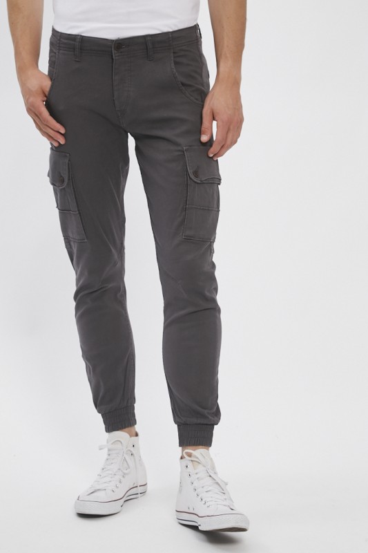 Pantalon cargo gris