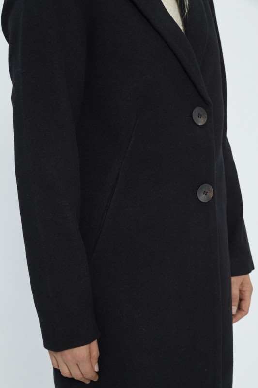 Manteau caban noir