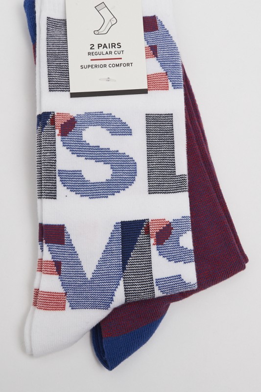 Lot de 2 paires de chaussettes