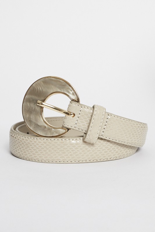 Ceinture fine en cuir 