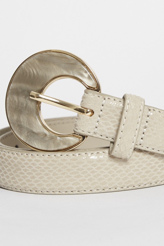 Ceinture fine en cuir 