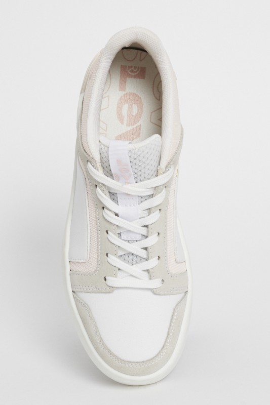 Baskets blanche et rose