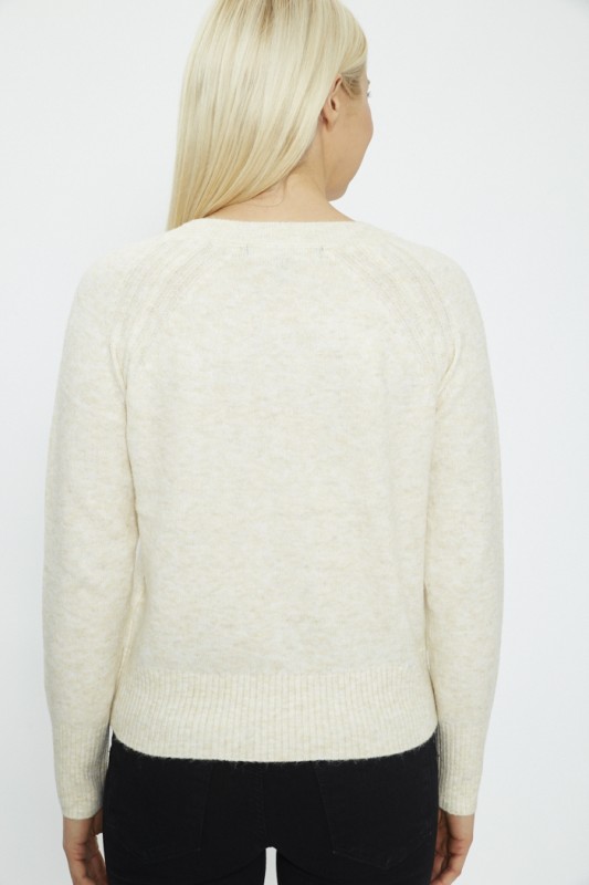 Pull beige col V
