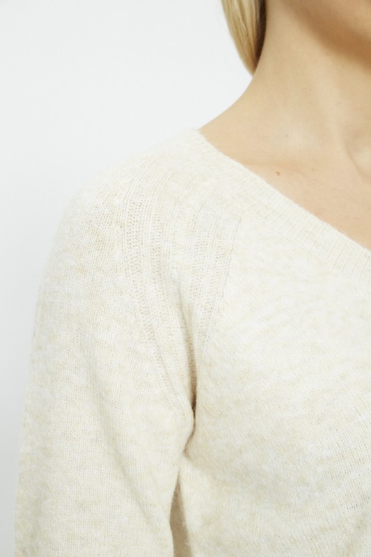 Pull beige col V