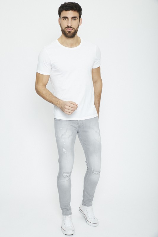 Jeans skinny usé