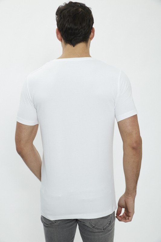 T-shirt blanc imprimé