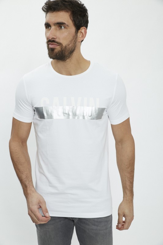 T-shirt blanc imprimé
