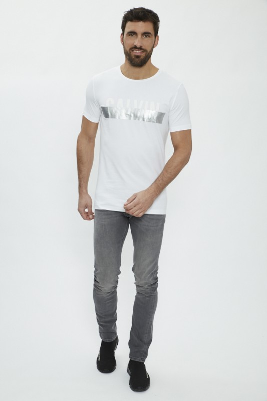 T-shirt blanc imprimé