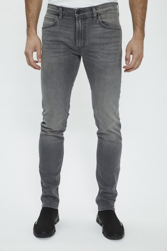 Jeans slim luke gris délavé Lee