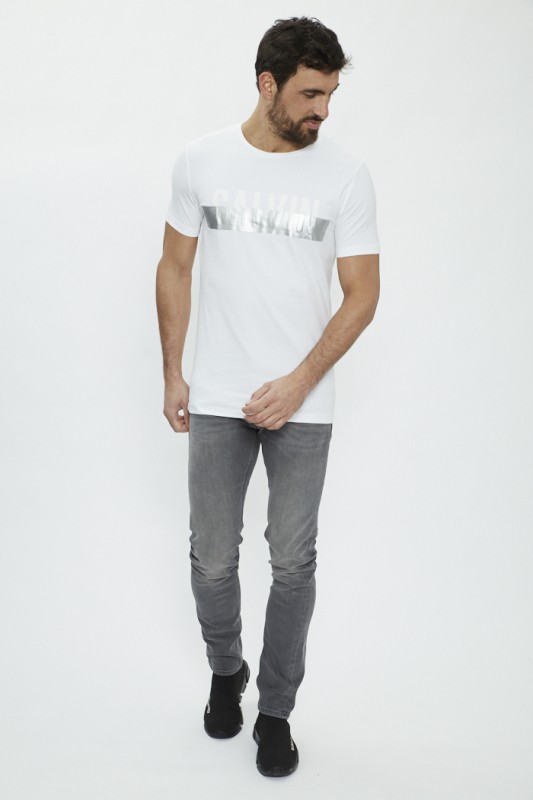 Jeans slim luke gris délavé Lee