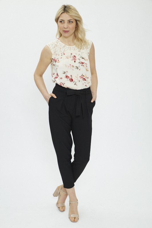 Pantalon taille haute