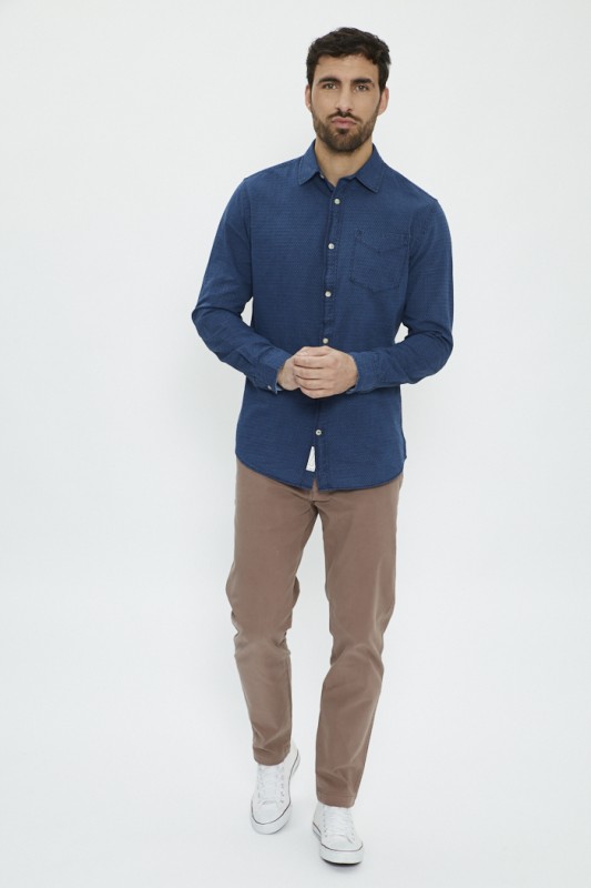 Pantalon chino marron