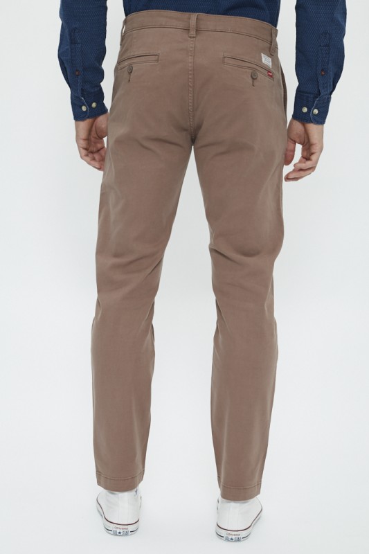Pantalon chino marron