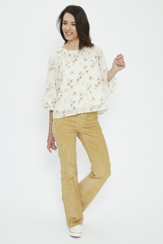 Pantalon ribcage velours