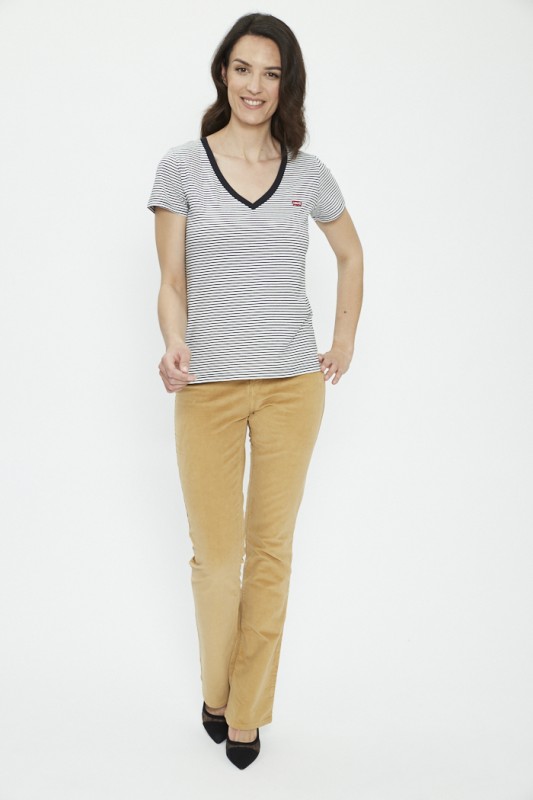 T-shirt à rayures noires