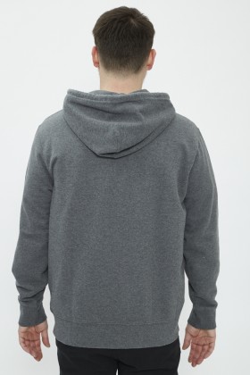 Sweat gris zippé