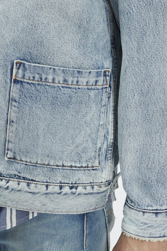 Veste sherpa en jean