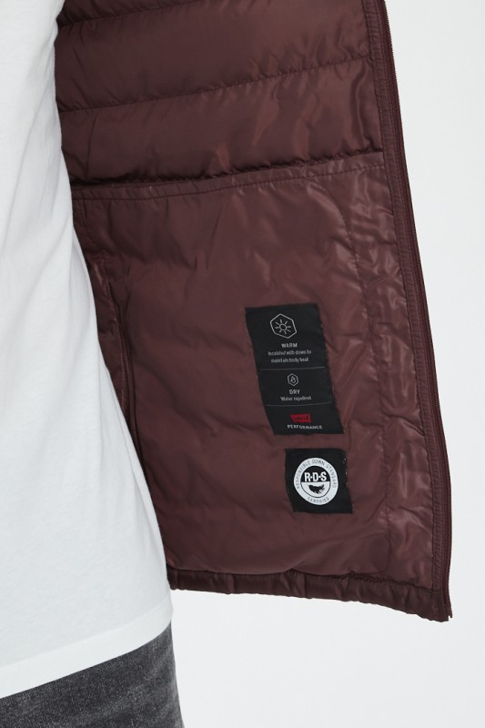 Doudoune bordeaux légère