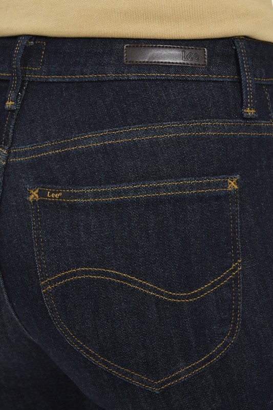 Jeans Scarlett skinny bleu foncé Lee coton et élasthanne