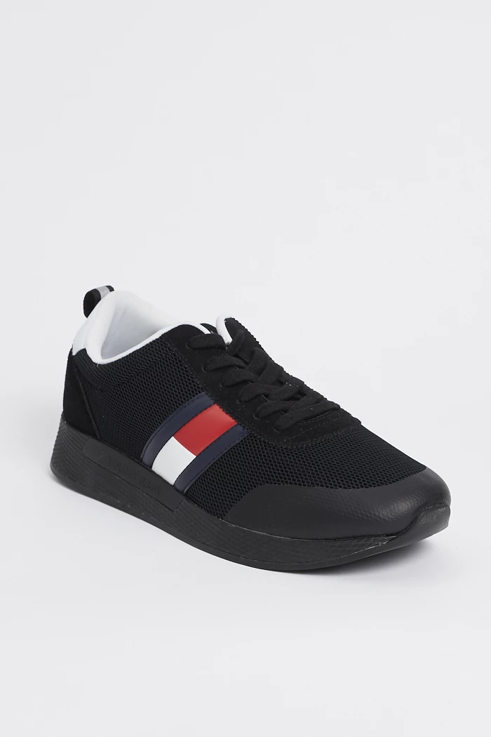 Baskets noires Tommy Hilfiger Destock Jeans