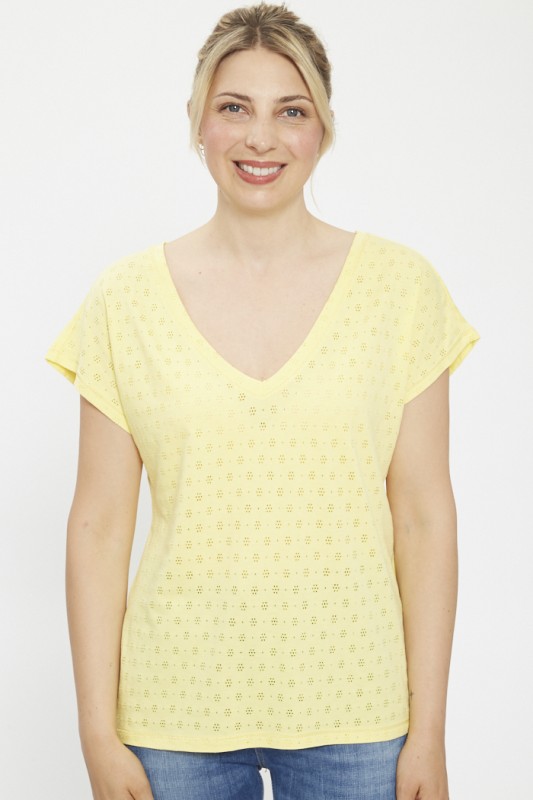 T-shirt col V 