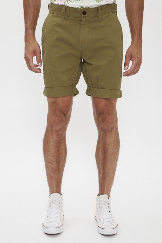 Short chino kaki