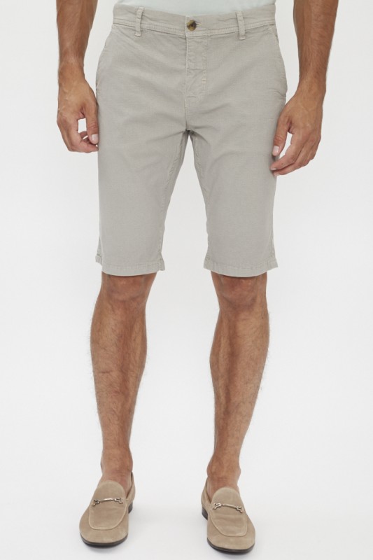 Short chino gris